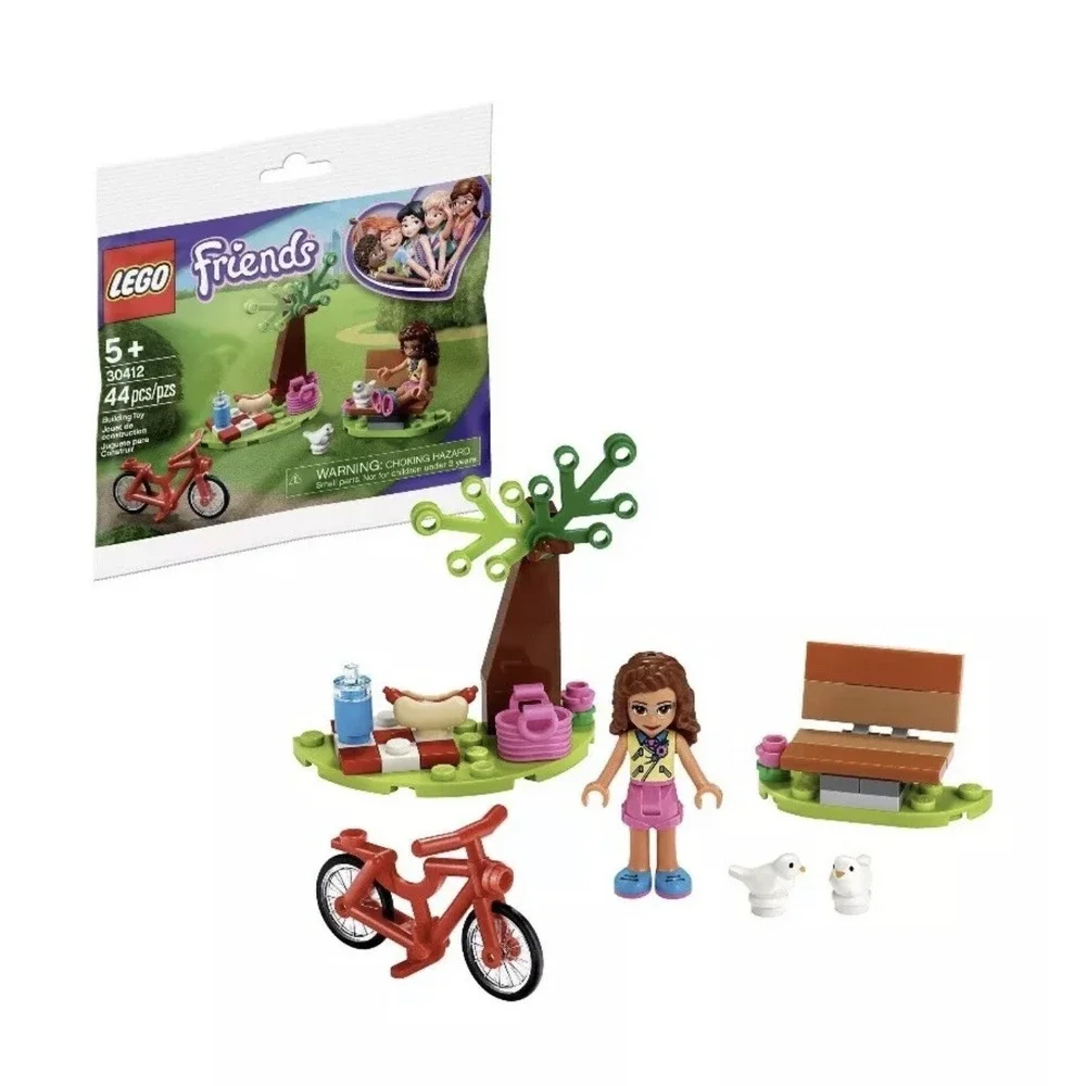 Lego Friends‎ Picnic Park Building Toy # 30412 LOT OF 2 Featuring Olivia 44 Pcs
